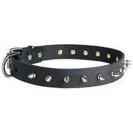 American Bulldog Leather Collar Spiked 30 mm American Bulldog Leather Collar Spiked 30 mm